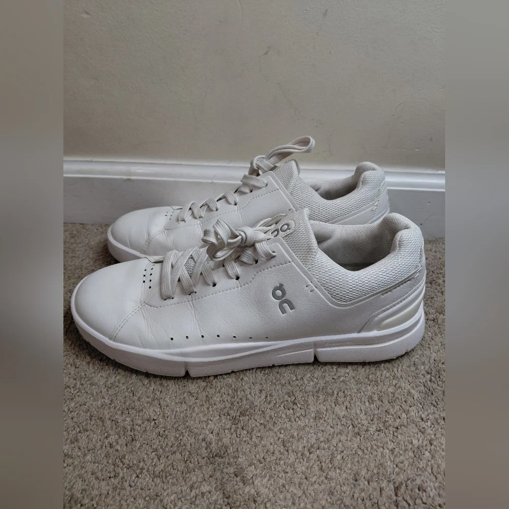 On Running Wome's Size 10.5 White Sneakers